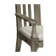 Grey Garden Bench with Cushion & Pillows
