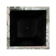 Medium Square Faux Black & Grey Marble Planter
