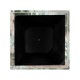 Medium Square Faux Black & Grey Marble Planter