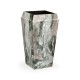 Medium Square Faux Black & Grey Marble Planter