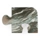 Faux Black & Grey Marble Puzzle Piece Side Table