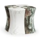 Faux Black & Grey Marble Puzzle Piece Side Table