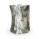 Faux Black & Grey Marble Puzzle Piece Side Table