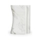 Faux White & Grey Marble Puzzle Piece Side Table