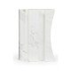 Faux White & Grey Marble Puzzle Piece Side Table