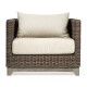 Grey & Rattan Chair