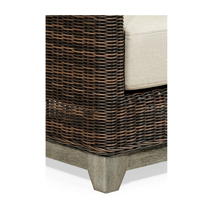 Grey & Rattan Chair